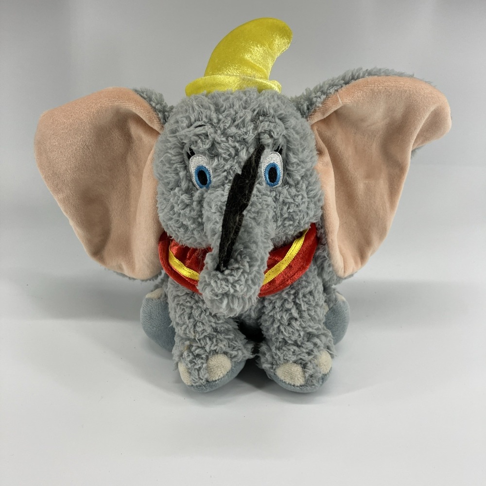 Walt Disney World Dumbo Flying Elephant w/Feather Bean Bag Plush 8" Doll